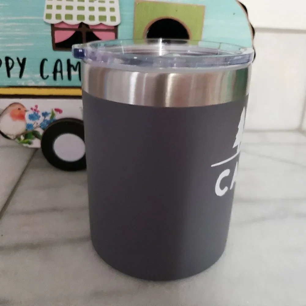 Custom Cup Camping Life Lowball Tumbler -10 oz